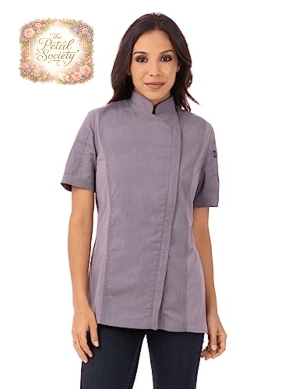 Women's Chef Coat Lightweight Twill Cool Vent Side Panels Food Service